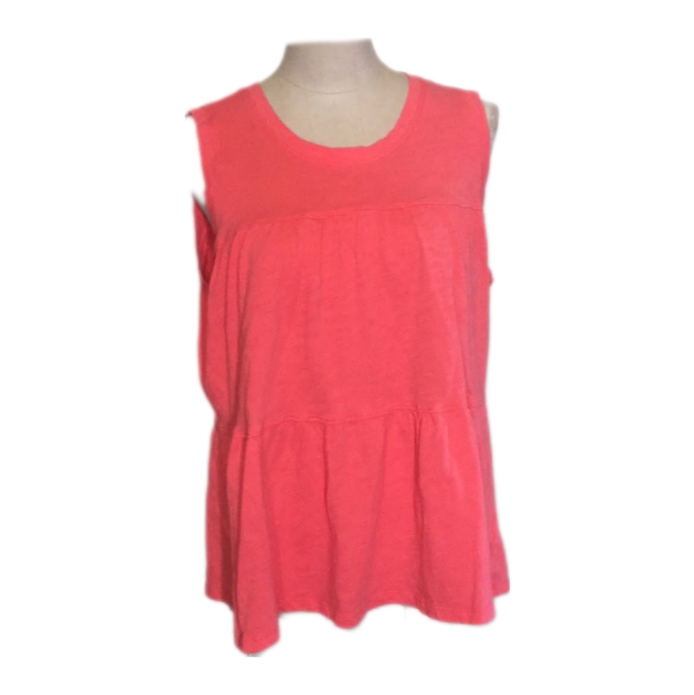 Time and Tru 🛍️ Coral Short Sleeve Sz L